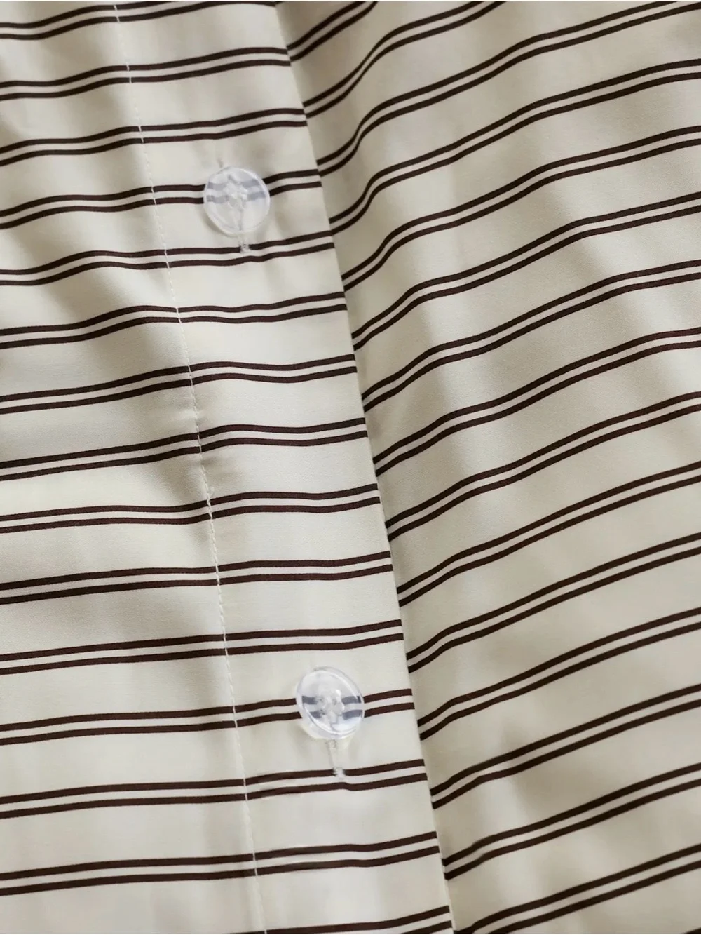 Quince Bamboo Duvet Cover Set - Full/Queen - Double Stripe Espresso - NWOT